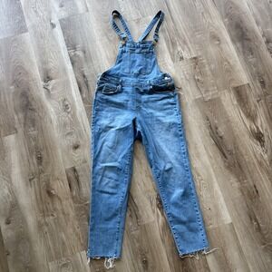 Denim  overalls women Size 6/28 Reg Cottagecore Universal Thread Light Wash
